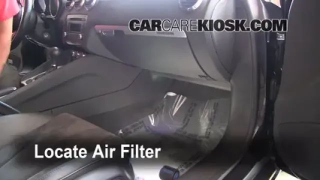 2008 Audi TT Quattro 3.2L V6 Coupe Filtro de aire (interior) Cambio